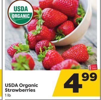 Weis Markets Usda organic strawberries offer