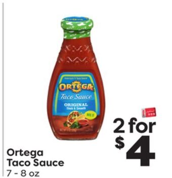 Weis Markets Ortega taco sauce offer