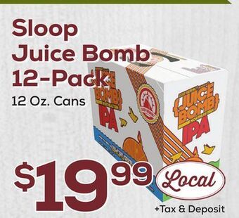 DeCicco & Sons Sloop juice bomb 12-pack offer
