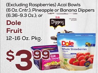 DeCicco & Sons Dole fruit 12-16 oz. pkg offer
