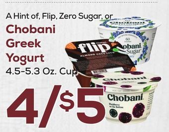 DeCicco & Sons Chobani greek yogurt offer