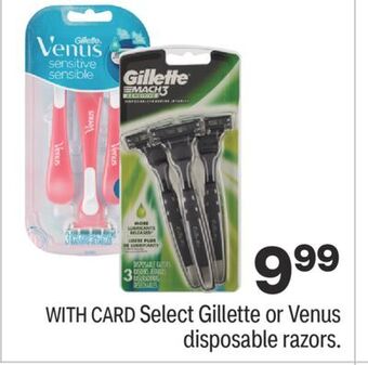 CVS Select gillette or venus disposable razors offer