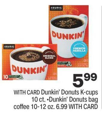 CVS Dunkin' donuts k-cups 10 ct offer
