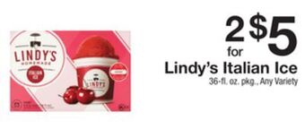 The Fresh Grocer Italian ice offer