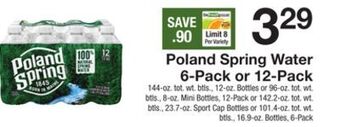 The Fresh Grocer Water 6-pack or 12-pack offer