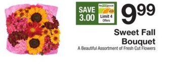 The Fresh Grocer Sweet fall bouquet offer