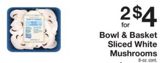 The Fresh Grocer Sliced white mushrooms offer