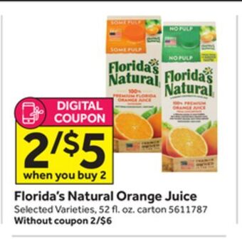 Stop&Shop Florida's natural orange juice offer