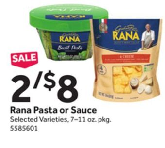 Stop&Shop Rana pasta or sauce offer