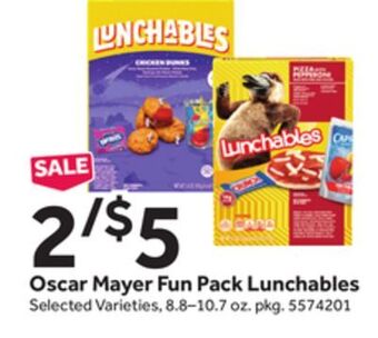 Stop&Shop Oscar mayer fun pack lunchables offer