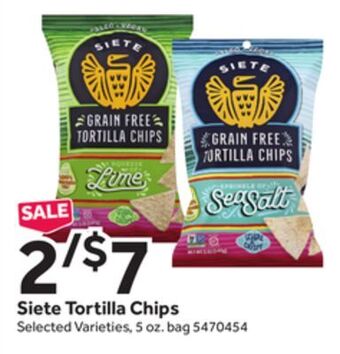 Stop&Shop Siete tortilla chips offer