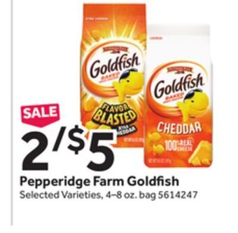 Stop&Shop Pepperidge farm goldfish offer