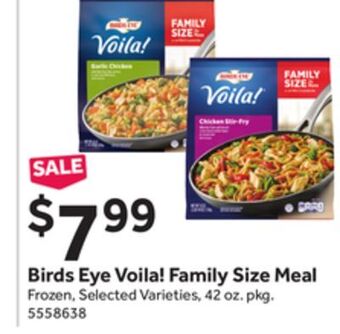 Stop&Shop Birds eye voila! family size meal offer