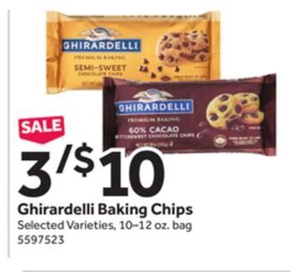 Stop&Shop Ghirardelli baking chips offer