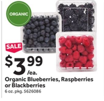 Stop&Shop Organic blueberries, raspberries or blackberries offer