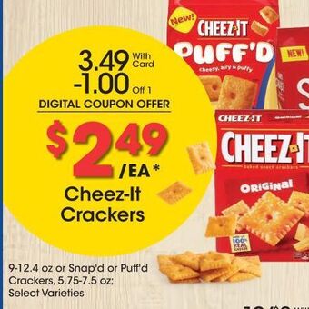 Kroger Cheez-it crackers offer