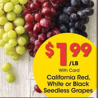 Kroger Seedless grapes offer