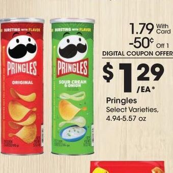 Kroger Pringles chips offer