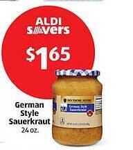 Aldi German style sauerkraut offer