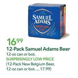 Publix 12-pack samuel adams beer offer
