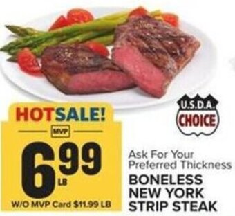 Food Lion Boneless New York Strip Steak offer