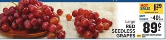 Food Lion Large Red Seedless Grapes offer