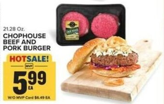 Food Lion Chophouse Beef and Pork Burger offer
