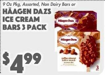 Häagen dazs ice cream bars 3 pack