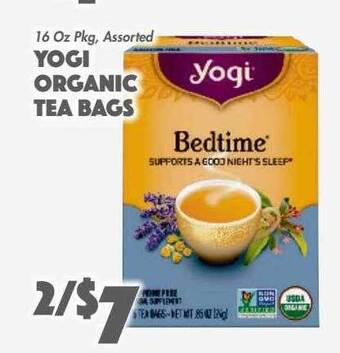 The Food Emporium Yogi organic tea bags offer