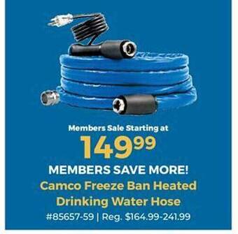 Camping World Camco freeze ban heated drinking water hose offer