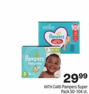 CVS Pampers super pack 50-104 ct. offer