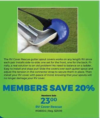 Rv cover rescue