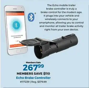 Echo brake controller