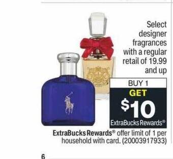 CVS Designer fragrances with a regular retail of 19.99 and up offer
