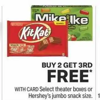 CVS Theater boxes or hershey's jumbo snack size offer