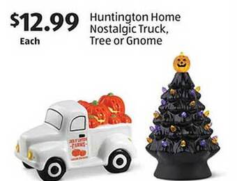 Aldi Huntington home nostalgic truck, tree or gnome offer