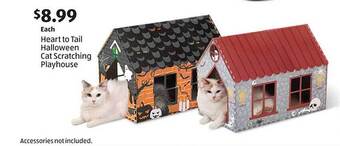 Aldi Heart to tail halloween cat scratching playhouse offer