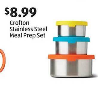 Aldi Crofton stainless steel meal prep set offer