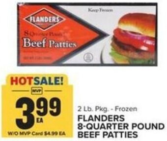 Food Lion Flanders 8-Quarter Pound Beef Patties offer
