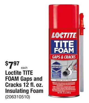 The Home Depot Loctite tite foam gaps and cracks 12 fl. oz. insulating foam offer