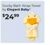 Ducky bath wrap towel by elegant baby