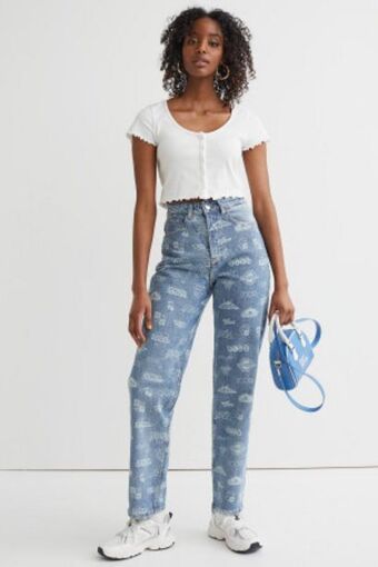 90s straight high jeans