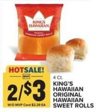 Food Lion King's Hawaiian Original Hawaiian Sweet Rolls offer