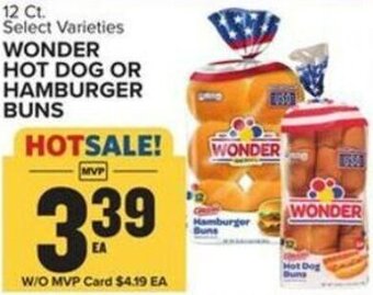 Food Lion Wonder Hot Dog or Hamburger Buns offer