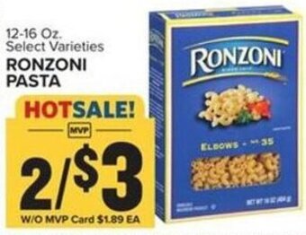 Food Lion Ronzoni Pasta offer