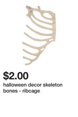 Five Below Halloween decor skeleton bones - ribcage offer