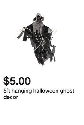 Five Below 5ft hanging halloween ghost decor offer