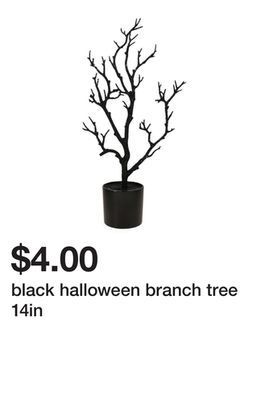Five Below Black halloween branch tree 14in offer