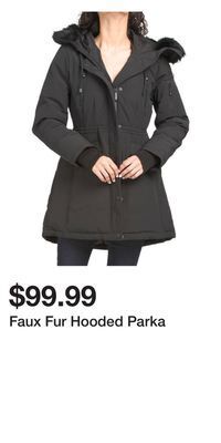 TJ Maxx Faux fur hooded parka offer