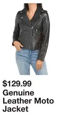 TJ Maxx Genuine leather moto jacket offer
